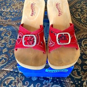 Red Skecher Danna Slide